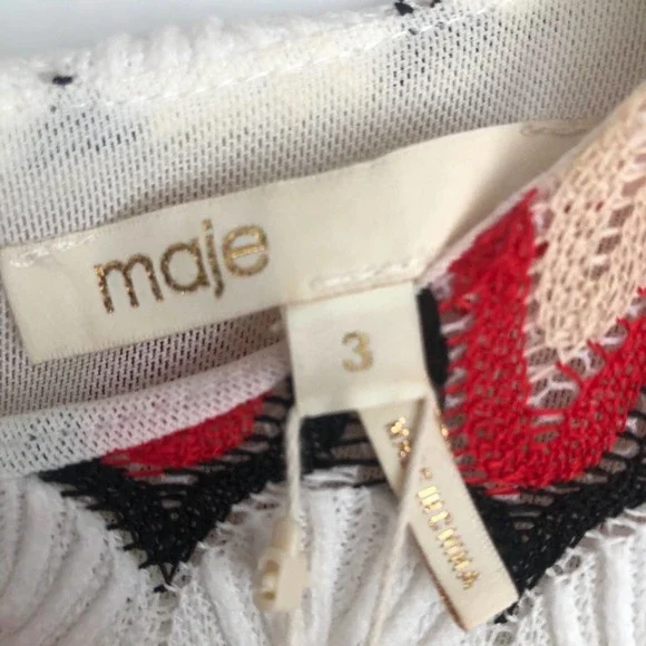 Maje Rituela Crocket Knit Skater Dress - Picture 6 of 11